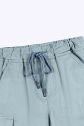 6 Pockets cottton Cargo sky blue